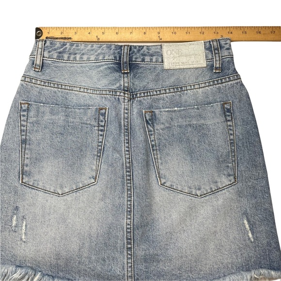 One teaspoon 2020 MINI HIGH WAIST DENIM SKIRT - Picture 5 of 10